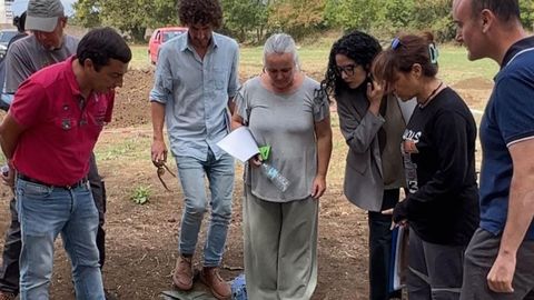 Visita a la excavaci�n de�Lucus Asturum�en Llanera