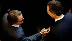 El rey Felipe y el presidente de la Generalitat, Artur Mas