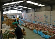 Los lotes se prepararon estos d�as con ayuda de voluntarios.