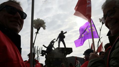 Concentraci�n este martes ante el monumento a los represaliados del 10 de Marzo, en Ferrol