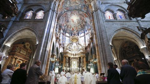 El altar mayor de la Catedral, con su tabernáculo