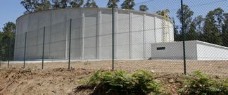 Vista, ayer, de las instalaciones. 