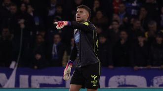 �lvaro Ferllo, durante el partido del Deportivo ante el C�diz.