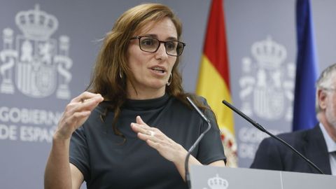 La ministra de Sanidad, Mónica García