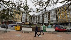 Edificios de apartamentos frente a la playa de A Rapadoira de Foz, una de la zonas m�s cotizadas