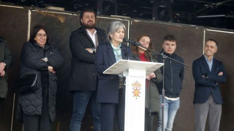 Mercedes V�zquez fue la encargada de dar el preg�n de la Festa do Caldo de �sos de este 2026