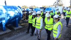 El presidente de Ence y la conselleira de Medio Ambiente visitan las instalaciones de reutilizaci�n del agua de la EDAR de Os Praceres en la factor�a de Louriz�n