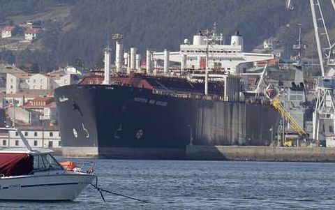 El gasero Mostefa Ben Boulaid -en foto de archivo- se encuentra actualmente en Navantia. 