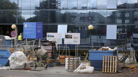 Imagen de archivo de trabajos en el albergue de peregrinos de Ferrol.