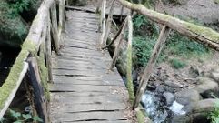 El puente de madera fue instalado hace m�s de una d�cada