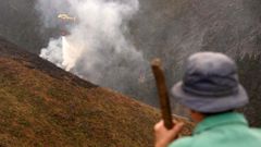 Extinci�n de los incendios en Asturias. Archivo