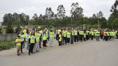 La� plataforma contra el vertedero de inertes de Cacheiras� ha organizado varios actos reivindicativos contra el proyecto