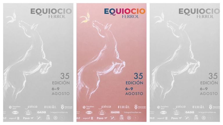 En la imagen central, el nuevo cartel de Equiocio