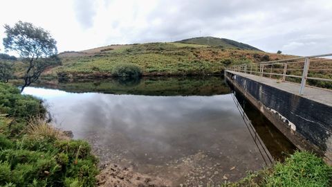 Una imagen del embalse de Pardasalvas a principios de septiembre