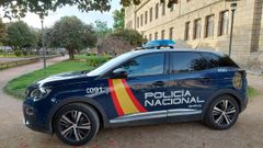Imagen de archivo de un coche de la Polic�a Nacional en Pontevedra