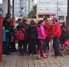 Padres y deportistas se encontraron las pistas cerradas ayer.
