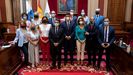 Imagen del nuevo grupo de gobierno en el Ayuntamiento de Santa Cruz de Tenerife, tras una mocin de censura contra el gobierno del PSOE