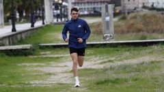 Adri�n Ben, entrenando en Viveiro