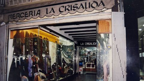 Mercera coruesa La Crislida nos anos 70.