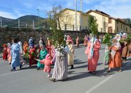 Un momento de la procesi�n del Domingo de Ramos en San Clodio