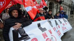 Protesta de trabajadores de Albada