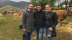 Jos� Luis Fontaniella (centro) del PP de Cangas del Narcea