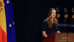 La princesa de Asturias durante la 43� edici�n de los Premios Princesa de Asturias