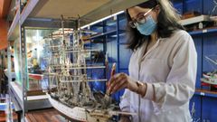 Cristina Vidal, la nueva muse�loga del museo de Exponav, estudi� el m�ster de Museos, Archivos y Bibliotecas en el campus