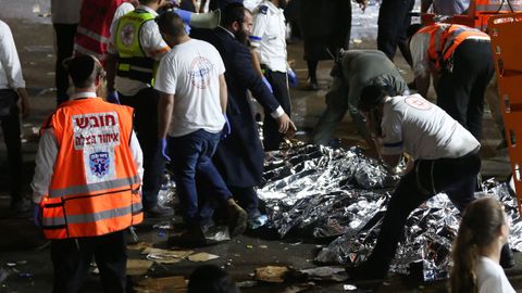 Tragedia por una avalancha en la fiesta ultraortodoxa del Lag Baomer, en Israel