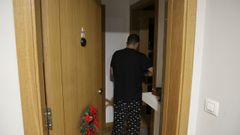 Una de las casas en las que entr� el ladr�n
