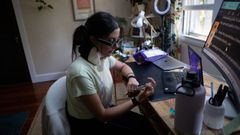 Lauren Nichols, paciente de covid persistente