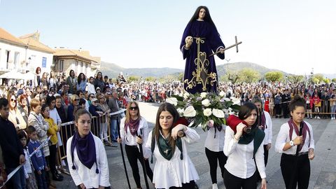 SEMANA SANTA,PROCESION Y REPRESENTACION DE LA ANUNCIACION DE LA PALOMITA EN MUROS