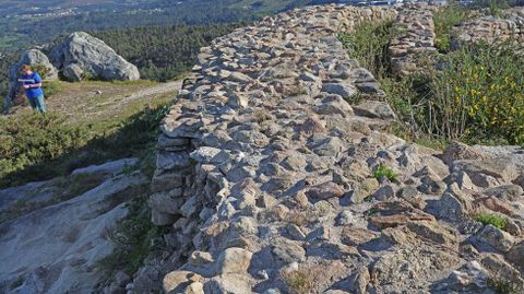 Situaci�n actual del castro de A Cidade ribeirense