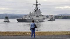Imagen de archivo de una de las salidas de la fragata desde el Arsenal