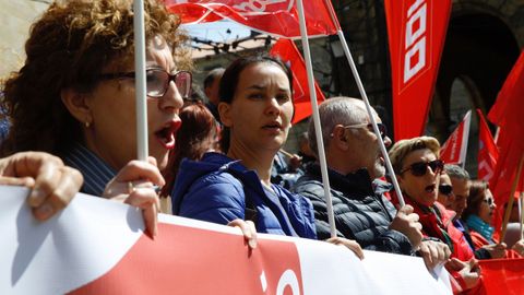 Dia del Trabajo. Manifestacin por el 1 de Mayo en Santiago