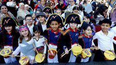 Dos mil escolares disfrutan de la Reconquisti�a en Vigo