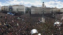 Buena parte de las decenas de miles de personas que se manifestaron en Madrid llegaron de toda Espa�a en 226 autobuses. 