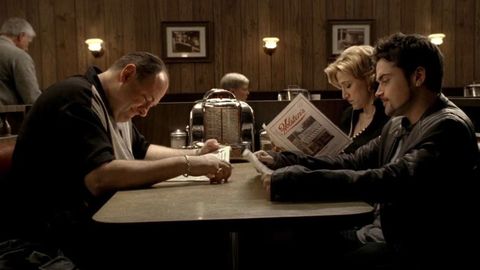 Se hicieron todo tipo de especulaciones acerca del remate de Los soprano, incluso acerca del significado de los aros de cebolla que se comen los protagonistas.