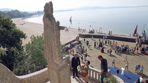 Acto de reposici�n de la escultura de Francisco Asorey de la Virxe da Guadalupe