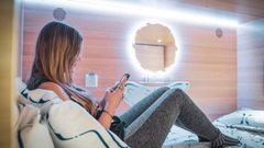 Imagen promocional�en la web del Gallery Hostel de Carabanchel, que ofrece c�psulas para alojamiento de estudiantes durante todo el curso