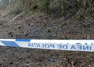 Zona de Bora que permanece precintada tras localizarse el jueves pasados un cr�neo y un f�mur. 