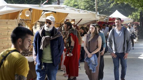 Puestos del mercado de la Praza Maior del Arde Lucus 2025