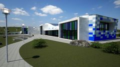 Dise�o del futuro edicicio a construir en Cu��a, facilitado por la fundaci�n