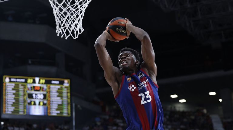 James Nnaji, en su etapa como jugador del Barcelona.