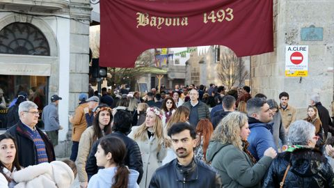 Miles de personas acudieron a Baiona durante el fin de semana