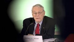 El presidente de una comisi�n independiente de la Agencia Mundial Antidopaje (AMA), Richard Pound.