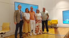 Villar, a la derecha, durante el encuentro en Santiago 