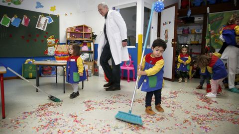 Imagen de archivo de una fiesta en una escuela infantil 