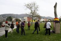 El homenaje a los represaliados, en el jard�n del R�ocig�e�o. 