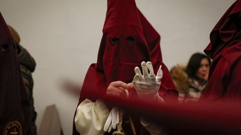 Estreno frustrado de la procesin de La Piedad en Boiro